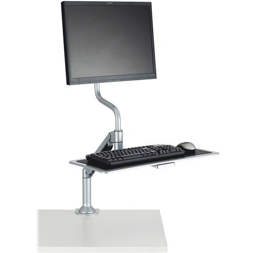 Safco Safco 2130SL Desk Mount for Monitor, Keyboard - Silver SAF2130SL