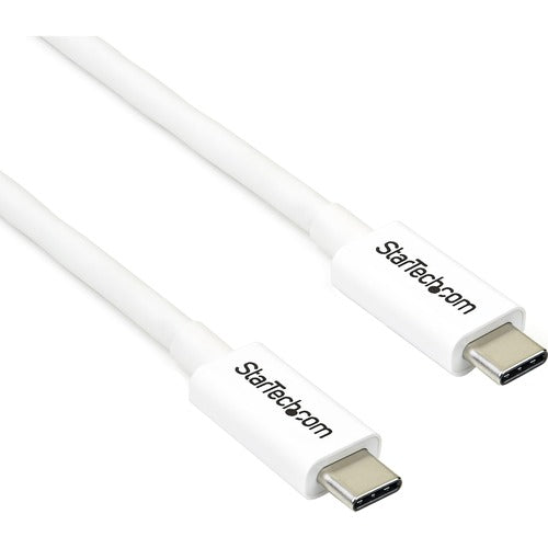 StarTech.com StarTech.com 2m Thunderbolt 3 Cable - 20Gbps - White - Thunderbolt / USB-C / DisplayPort Compatible - Thunderbolt 3 USB-C Cable STCTBLT3MM2MW