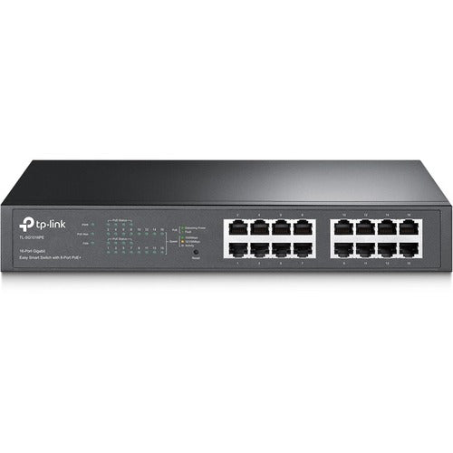 TP-Link TP-Link 16-Port Gigabit Easy Smart PoE Switch with 8-Port PoE+ TPLTLSG1016PE