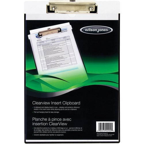 Wilson Jones Clearview Insert Clipboard - WLJ42404