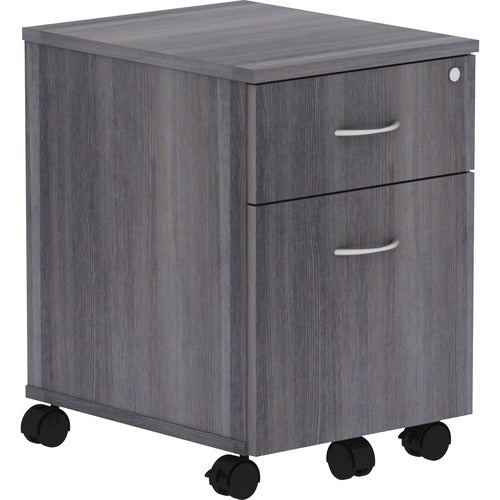 Lorell Lorell Relevance Series Charcoal Laminate Office Furniture Pedestal - 2-Drawer LLR16217  FRN