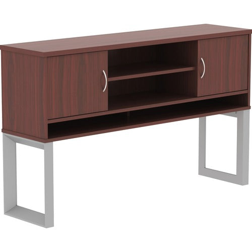 Lorell Lorell Relevance Series Mahogany Laminate Office Furniture Hutch LLR16218