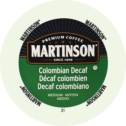 Martinson Colombian Decaf Medium Roast Coffee K-Cup - MRPCOLDECAF24