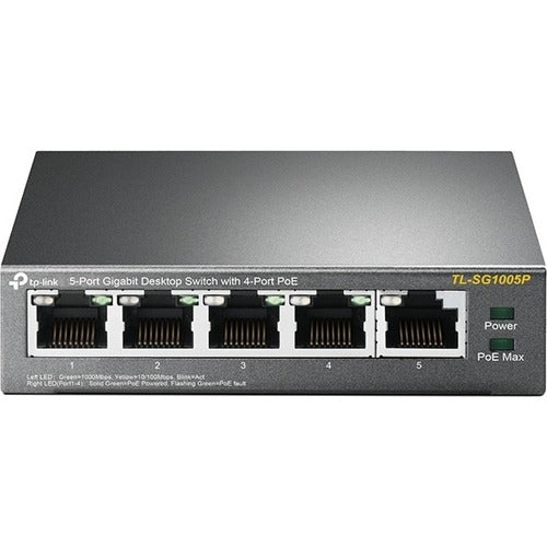 TP-Link TP-Link 5-Port Gigabit Desktop Switch with 4-Port PoE+ TPLTLSG1005P