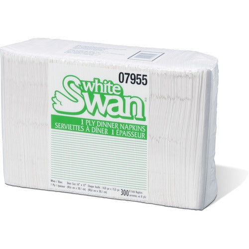 White Swan Single-Ply Dinner Napkins - KRI07955