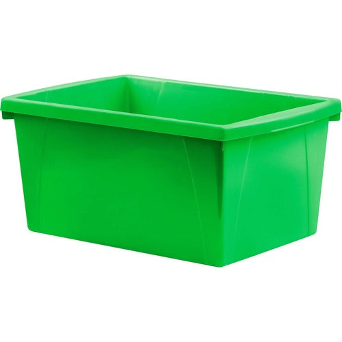 Storex Storex 5.5 Gallon Storage Bins, Green STX61485U06C