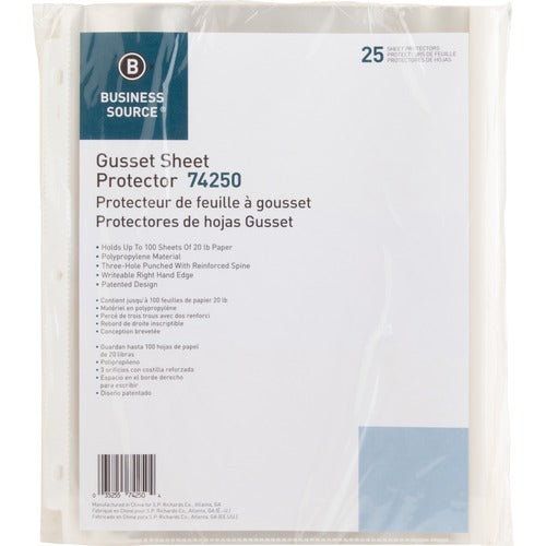 Business Source Heavy-duty Sheet Protectors - BSN74250