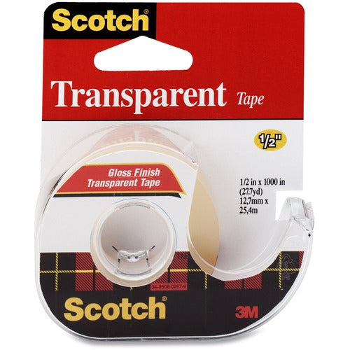 Scotch Gloss Finish Transparent Tape - MMM144ESF