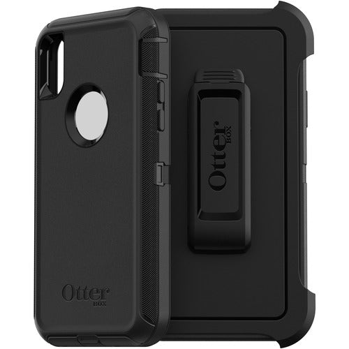 OtterBox Defender Carrying Case (Holster) Apple iPhone X, iPhone XS Smartphone - Black - OBX7759464