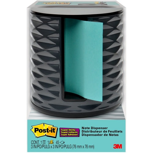 Post-it&reg; Pop-up Aqua Notes Vertical Dispenser - MMMABS330B