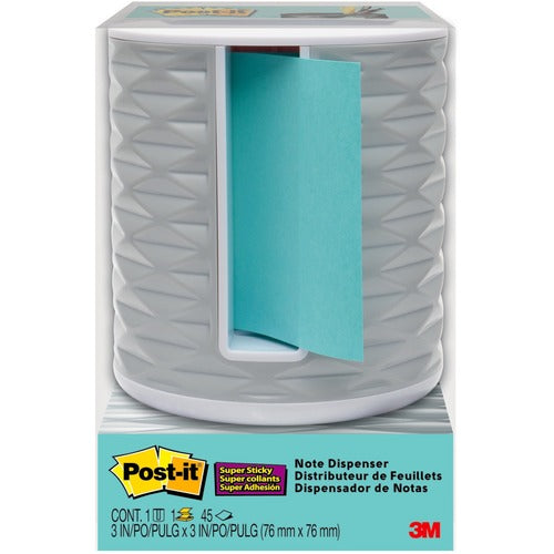 Post-it&reg; Pop-up Aqua Notes Vertical Dispenser - MMMABS330W