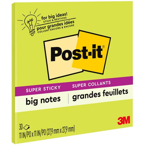 Post-it&reg; Super Sticky Big Notes - MMMBN11G