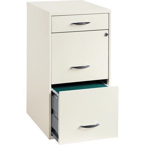 Lorell SOHO White 3-drawer File Cabinet - LLR19157
