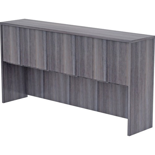 Lorell Lorell Weathered Charcoal Laminate Desking Hutch LLR69557  FRN