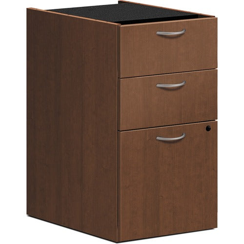 HON HON Foundation Shaker Cherry Laminate Desking Pedestal - 3-Drawer HONLMBBFF  FRN