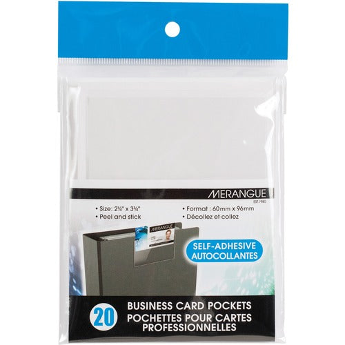 Merangue Merangue Self Adhesive Business Card Pockets MGE1026707100