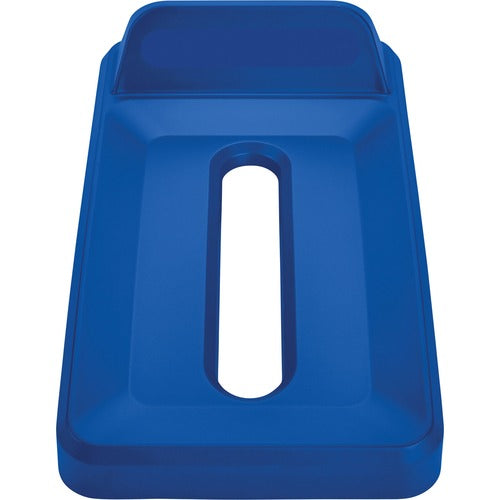 Rubbermaid Commercial Rubbermaid Commercial Slim Jim Vertical Lid Paper Blue RUB2018276