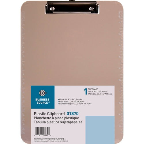 Business Source Transparent Plastic Clipboard - BSN01870