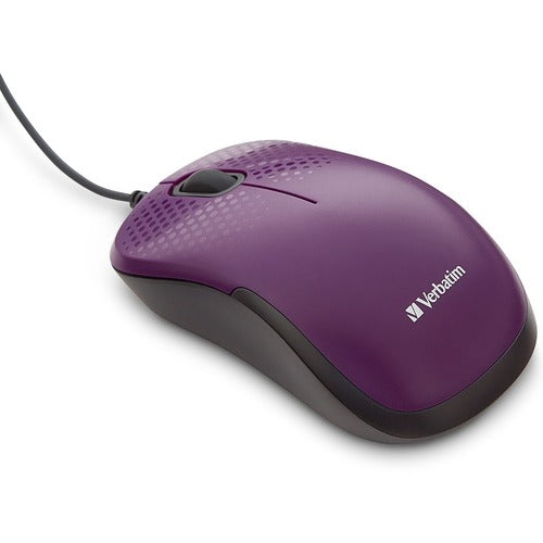 Verbatim Verbatim Silent Corded Optical Mouse - Purple VER70235