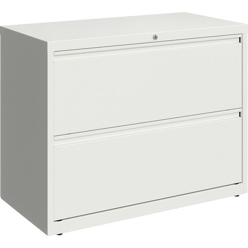 Lorell 36" White Lateral File - 2-Drawer - LLR00029 FYNZ  FRN