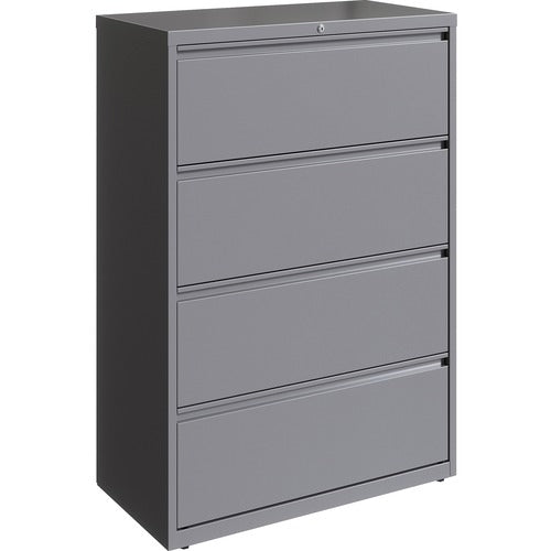 Lorell Lorell 36" Silver Lateral File - 4-Drawer LLR00039  FRN