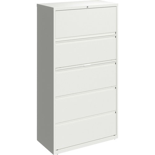 Lorell 36" White Lateral File - 5-Drawer - LLR00032 FYNZ  FRN