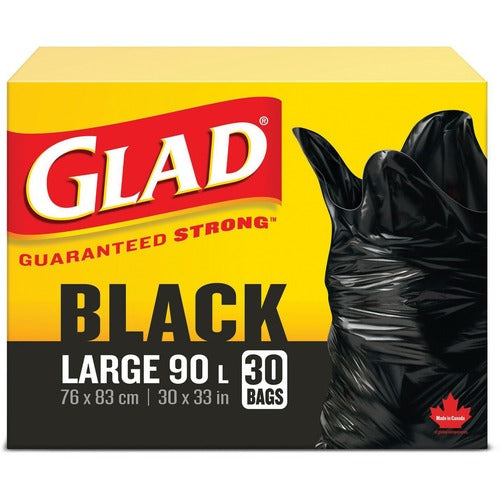 Glad Black 90L Large Bags - CLO11837PAK2