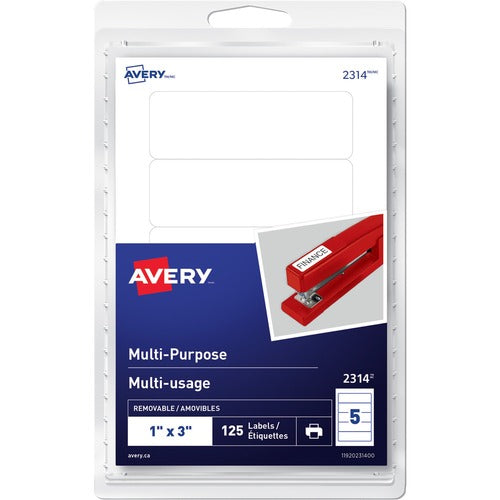 Avery&reg; Removable Rectangular Labels - AVE2314