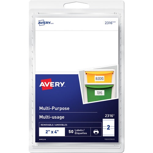 Avery&reg; Removable Rectangular Labels - AVE2316