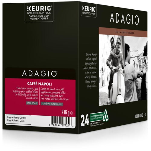 Keurig Caff&egrave; Napoli K-Cup Recyclable Pods (Box of 24) K-Cup - KEU8627924