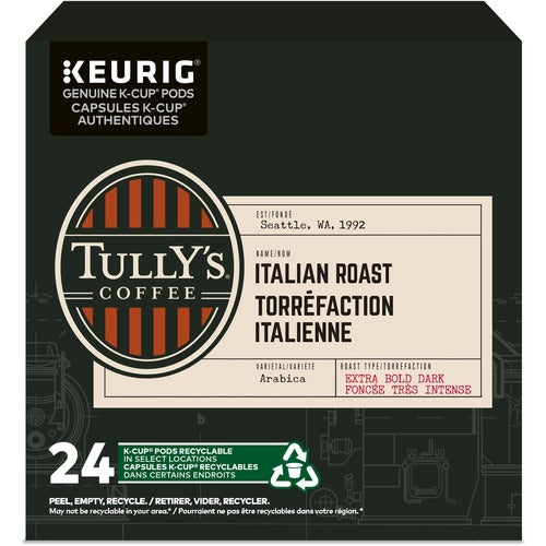 Tully's Italian Roast Extra Bold Coffee K-Cup - KEU9420788