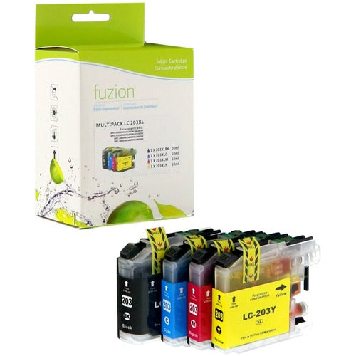 fuzion Ink Cartridge - Alternative for Brother LC203XL - Black, Cyan, Magenta, Yellow - GSU1011741