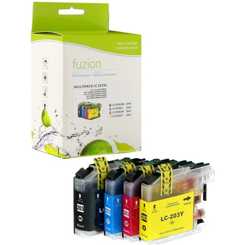 fuzion Ink Cartridge - Alternative for Brother LC61 - Black, Cyan, Magenta, Yellow - GSUIJLC61SET