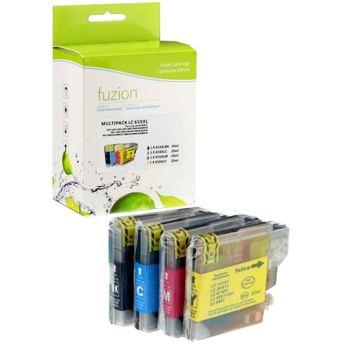 fuzion Ink Cartridge - Alternative for Brother LC65 - Black, Cyan, Magenta, Yellow - GSUIJLC65SET