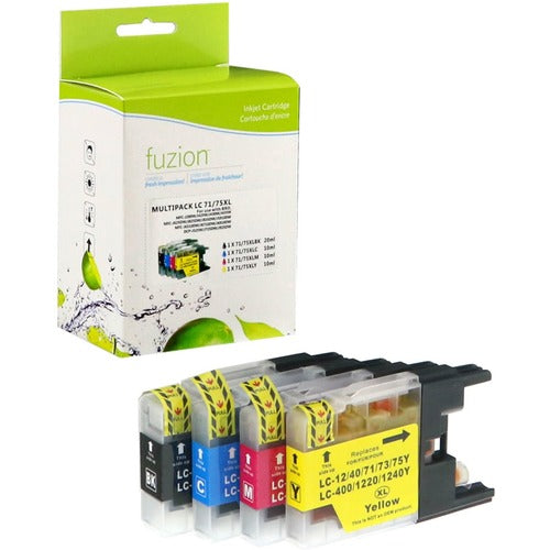 fuzion Ink Cartridge - Alternative for Brother LC75 - Black, Cyan, Magenta, Yellow - GSUIJLC75SET