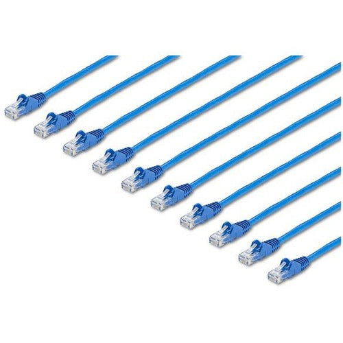 StarTech.com StarTech.com 10 ft. CAT6 Cable - 10 Pack - BlueCAT6 Patch Cable - Snagless RJ45 Connectors - Category 6 Cable - 24 AWG (N6PATCH10BL10PK) STC827773