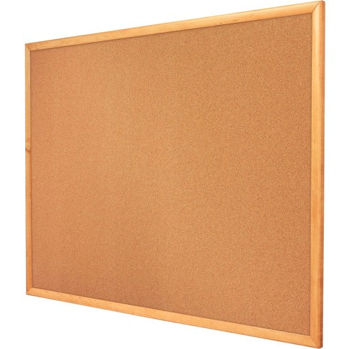 Quartet Standard Cork Bulletin Board, Oak Finish Frame, 2? x 1.5? - QRT3413830100