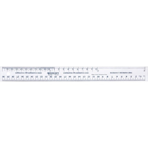 Westcott 30cm Flexible Vinyl Ruler - ACM40830