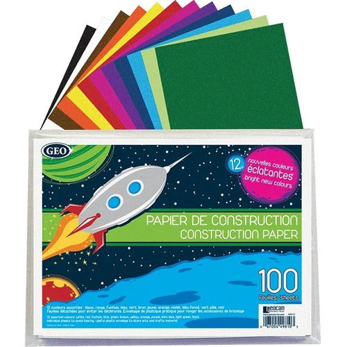 Geocan Construction Paper Envelope, 100 Sheets - GCI49810