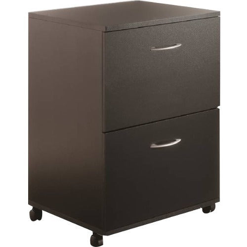 Nexera Essentials Mobile Filing Cabinet, 2-Drawer, Black - MFI6093  FRN