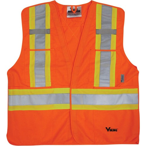 Viking 5pt. Tear Away Safety Vest - VIK6135OLXL