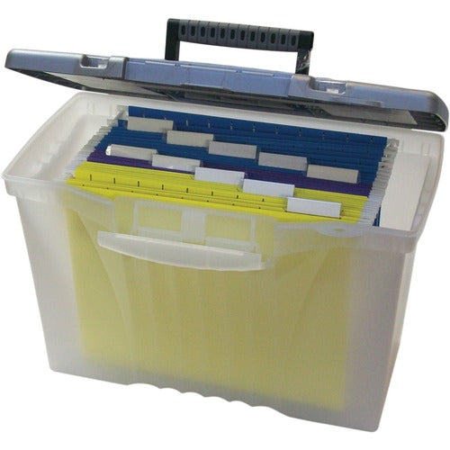 Storex Portable File Box - STX61511B04C