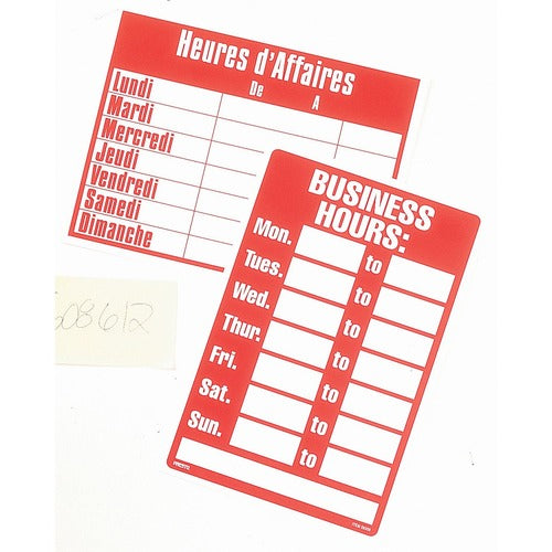 Headline Business Hours Sign - USS8316