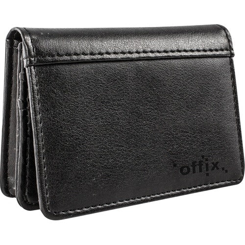 Offix Carrying Case (Wallet) Business Card - Black - NVX573626