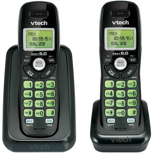 VTech CS6114-21 DECT 6.0 Cordless Phone - Black - VTECS611421BK