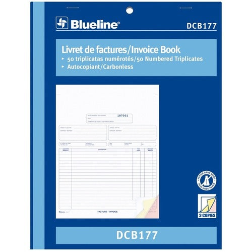Blueline Invoices Book - BLIDCB177