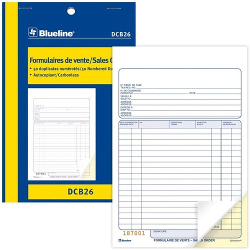 Blueline Sales Orders Book - BLIDCB26