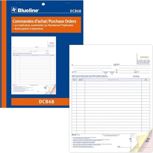 Blueline Purchase Orders Book - BLIDCB68