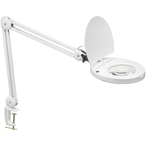 Dainolite 8W LED Magnifier Lamp, White Finish - DINDMLED10AWH