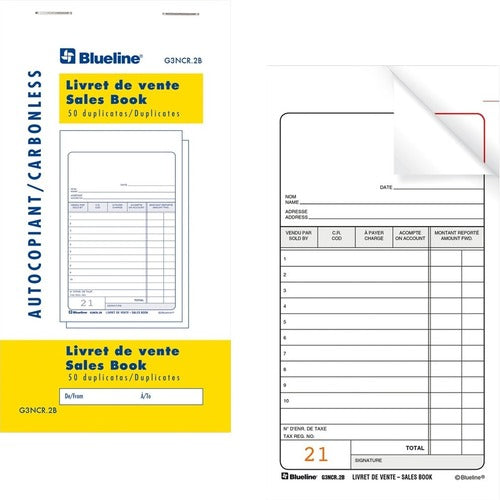 Blueline Sales Orders Book - BLIG3NCR2B